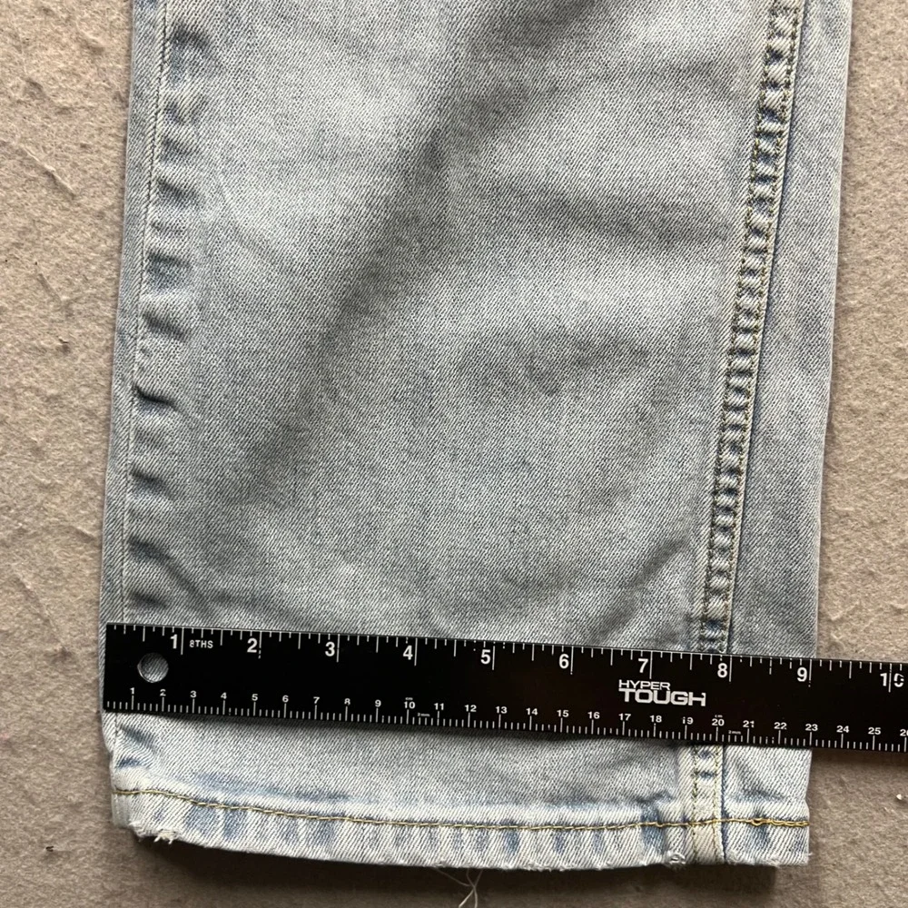 Levis 527 Slim Bootcut Jeans Mens 34x34 Light Wash Blue Denim 1894